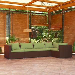 Salon de jardin (lot de 5) 3013632-16 Marron - Vert