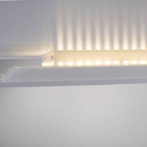 LED Deckenlampe Panel Backlight Weiß - Metall - 60 x 6 x 60 cm
