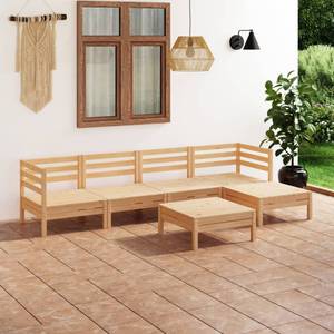 Garten-Lounge-Set Braun - Massivholz - Holzart/Dekor - 64 x 29 x 64 cm