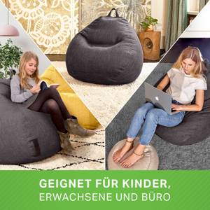 Indoor Sitzsack "Home Linen" - 200 Liter Dunkelgrau