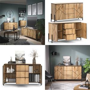 Sideboard Hatto 40525 Braun - Holzwerkstoff - 124 x 97 x 40 cm