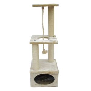 Arbre à chat 3015190 Beige - Bois massif - 37 x 25 x 37 cm