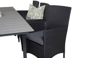 Gartenmöbel-Set Levels Schwarz - Rattan - 100 x 75 x 160 cm