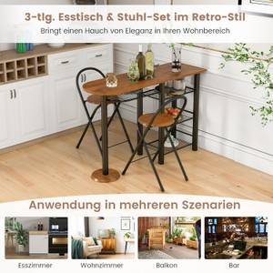 Essgruppen KC55679 (3-teilig) Braun - Holzwerkstoff