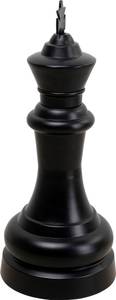 Deko Objekt Chess King Schwarz - Metall - 29 x 68 x 29 cm