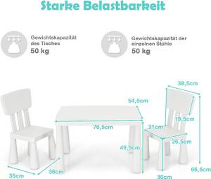 Kindersitzgruppe HW66810 (3er Set) Weiß