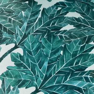 Lot 2 chaises tissu motif vert feuilles Vert