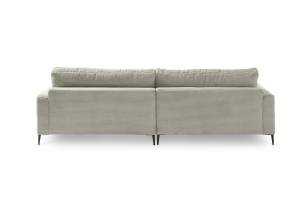 Ecksofa CARA Sofa Cord KAWOLA Ecksofa CARA Sofa Recamiere links steingrau - Grau - Ecke davorstehend links