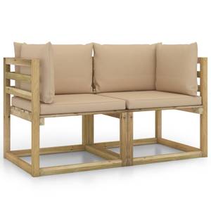 Garten Ecksofa 3016481-7 (2er Set) Beige - Holzwerkstoff - Holzart/Dekor - 64 x 70 x 64 cm