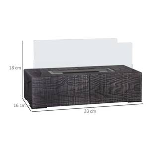 Ethanol-Kamin 820-368V00CG Grau - Metall - 16 x 18 x 33 cm