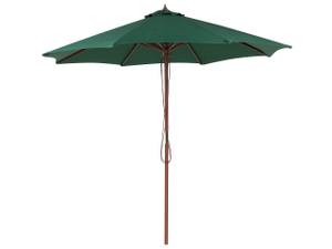 Parasol droit TOSCANA Vert foncé - Doré - Vert - Chêne foncé