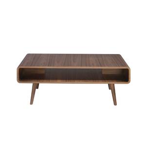 Table basse en bois de noyer Marron - Bois/Imitation - En partie en bois massif - 120 x 43 x 60 cm