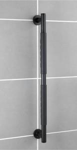 Secura Edelstahl Handlauf 65,5 cm von Schwarz - Metall - 66 x 5 x 9 cm