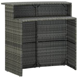 Bartisch 3006658 Grau - Kunststoff - Polyrattan - 55 x 110 x 120 cm