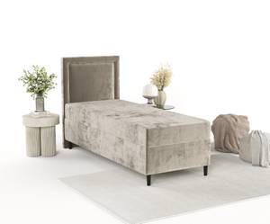 Boxspringbett Kallista Beige - Breite: 100 cm - H3