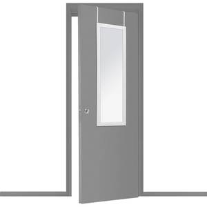 Spiegel an Türen hängen Weiß - Kunststoff - 34 x 110 x 2 cm