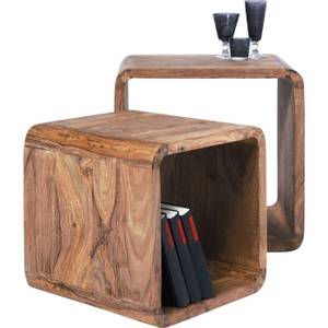 Cubes Authentico I (lot de 2) Marron - Bois massif - 42 x 42 x 42 cm