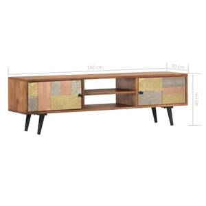 TV-Schrank 247682 Massivholz - Holzart/Dekor - 140 x 40 x 30 cm