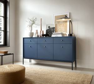 Sideboard MONO Blau - Holzwerkstoff - 153 x 83 x 39 cm