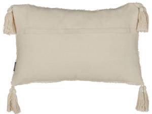 Coussin décoratif CASSIOPE Bleu - Gris - Blanc - Fibres naturelles - 30 x 12 x 50 cm