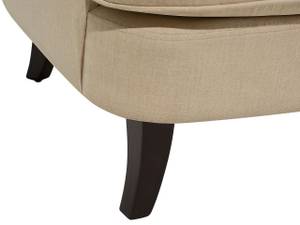 Fauteuil VIBORG Beige - Chêne foncé