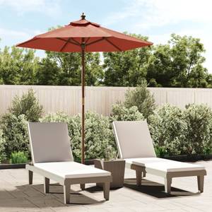 Parasol de jardin 3028551 Brun rouge