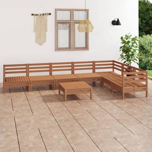 Garten-Lounge-Set Braun - Massivholz - Holzart/Dekor - 64 x 29 x 64 cm