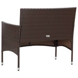 Garten-Lounge-Set (4-teilig) 3002315 Braun - Weiß