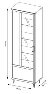 Wohnzimmer-Set LIMBO 3-teilig Braun - Holz teilmassiv - 245 x 200 x 42 cm