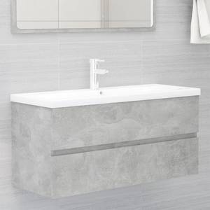 Meuble lavabo avec bassin 3007833-3 Gris minéral - Largeur : 100 cm