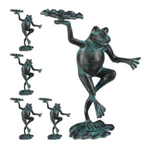 5 x Gartenfigur Frosch 22 x 30 cm