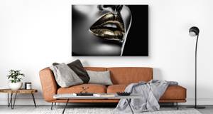 Leinwandbild Abstrakte LIPPEN Gesicht 3D 30 x 20 x 20 cm