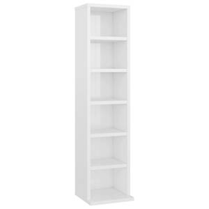 Armoire à cd 298695 Blanc brillant