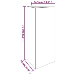 Pflanzkübel 824546 Braun - Metall - 40 x 75 x 35 cm