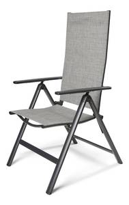 Chaise de jardin Keddy Gris - Lot de 2