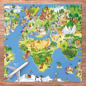 Great And Funny Worldmap 80 x 80 cm