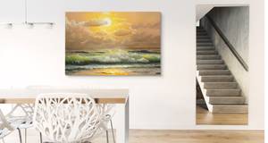 Tableaux MER Coucher de Soleil Ciel 3D 90 x 60 x 60 cm