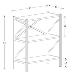 Étagère sur pied Insasi Anthracite