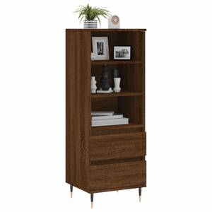 Highboard DE7918 Eiche Schwarzbraun Dekor