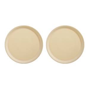 Assiette - Lot de 2 laiton mat 27 x 1 x 27 cm