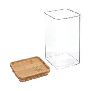 Lebensmittelbehälter ESKE, Bambusdeckel Kunststoff - 10 x 21 x 11 cm
