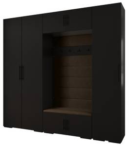 Garderobe Inova 3 Z8 Schwarz - Braun - Schwarz