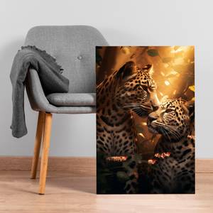 Leinwandbild Leopard Romantic 80 x 120 cm