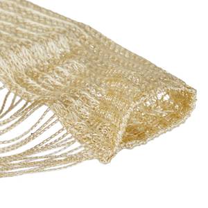 10x Rideau de fil beige Beige - Textile - 90 x 245 x 1 cm