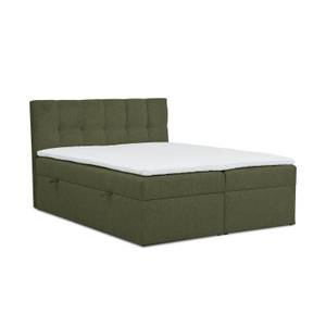 Boxspringbett Moody Khaki - Breite: 160 cm