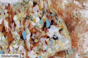 Acrylbild handgemalt Kraftvoller Gigant Beige - Massivholz - Textil - Holz teilmassiv - 120 x 80 x 4 cm