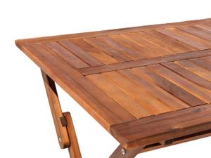 Table pliable CENTO Marron - Bois massif - 140 x 74 x 75 cm