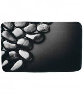 Badteppich Hot Stones 70 x 110 cm Grau - Textil - 70 x 2 x 110 cm