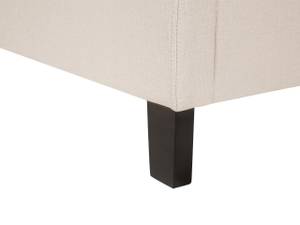 Doppelbett REIMS Beige - Braun - Textil - 193 x 118 x 230 cm