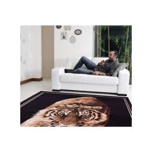 Tapis salon AF1 TIGER 60x110 noir Noir - Matière plastique - 60 x 8 x 110 cm